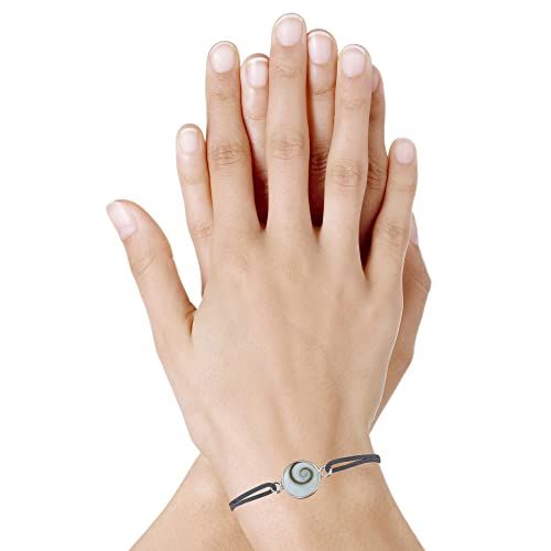 Bracelet Lien Élastique Œil de Sainte Lucie en argent 925, bijou unique et élégant, cadeau idéal signé Les Poulettes Bijoux.