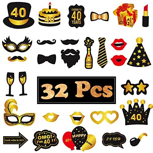 Photobooth spécial 40 ans, cadre photo gonflable, accessoires amusants, cadeau idéal pour anniversaire, souvenirs inoubliables, ambiance festive et rires garantis.