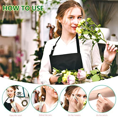 Coffret d'huiles essentelles Herbaromas pour bien-être, avec boîte élégante et six aromes différents.