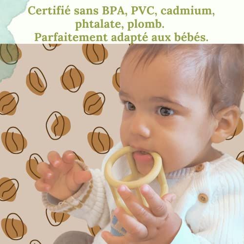 Coffret cadeau jeu d'éveil Montessori Tipichou, jouets éducatifs en bois et silicone, idéal pour naissance, anniversaire ou baby shower, sécurité garantie.