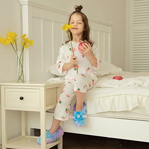 Pantoufles licorne colorées et confortables pour cadeau