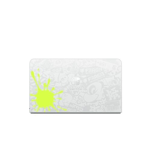 Console Nintendo Switch Oled design Splatoon 3, écran vibrant et mobilité idéale, cadeau parfait pour passionnés de jeux vidéo et collectionneurs.