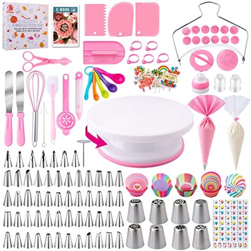 Kit complet cupcakes et pâtisserie 356 pièces pour maman créative.