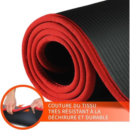 Tapis de yoga PROIRON NBR haute densité, anti-dérapant, durable et confortable pour un soutien optimal et une sécurité maximale durant les exercices.