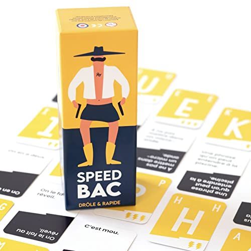 Jeu Speed Bac, idéal pour animer soirées familiales et entre amis, parties rapides, thèmes drôles, cadeau parfait pour toutes occasions.