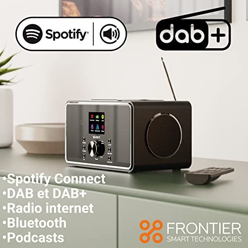 Radio Wi-Fi Majority Bard avec écran LCD, connectivité Bluetooth et Spotify pour audiophiles