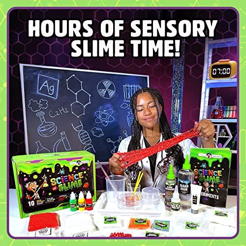 Kit de slime scientifique Original Stationery, éducatif et amusant pour enfants 6-12 ans, 10 expériences incluses, développe curiosité et compétences scientifiques.