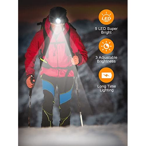 Bonnet connecté Bluetooth avec lampe LED, idéal pour écouter de la musique et prendre des appels en plein air. Cadeau technologique et pratique pour l'hiver.
