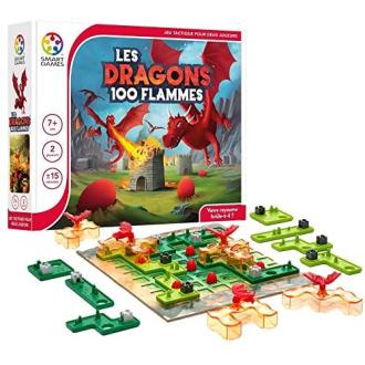 Jeu de réflexion Les dragons 100 flammes, stratégique et éducatif pour enfants dès 7 ans.