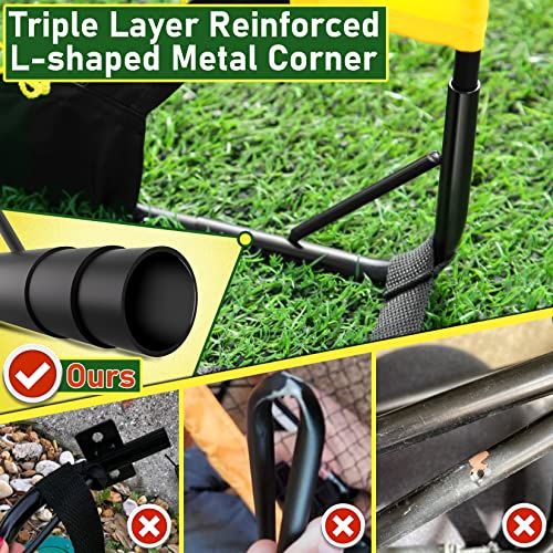 Cage de foot d'entraînement Happy Jump, dimensions 152x110x110 cm, idéale pour jeunes footballeurs, légère, pliable, résiste aux intempéries.