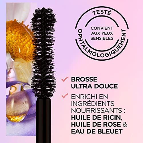 Coffret cadeau élégant L'Oréal Paris comprenant baume à lèvres, mascara et sérum visage