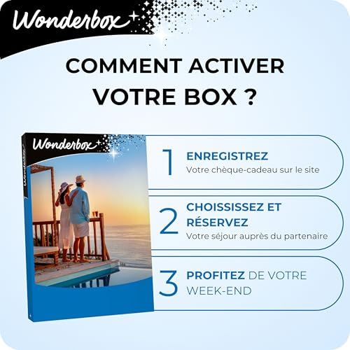 Coffret cadeau week-end bien-être dans hôtels de luxe France avec soin spa.