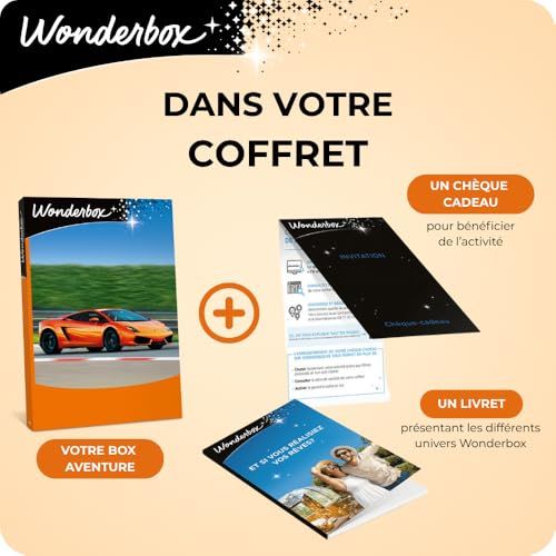 Coffret cadeau Wonderbox pour aventure et expériences insolites