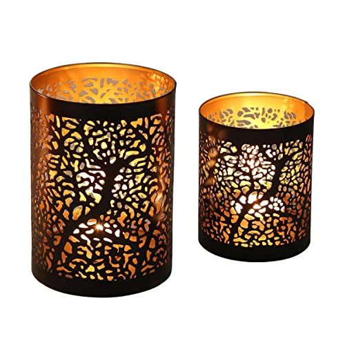 Duo de photophores - Idée cadeau déco élégante pour ambiance chaleureuse et féerique.