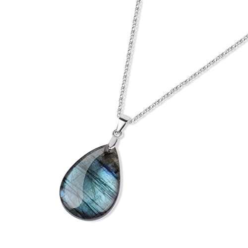 Collier Argent 925 Gavu pendentif goutte d'eau symbole amour.