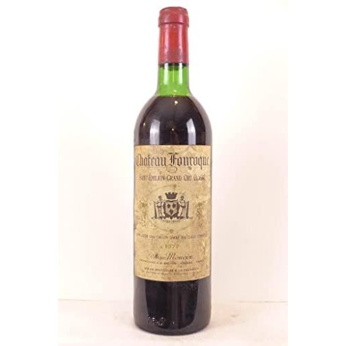 Bouteille de vin Saint-Émilion Château Fonroque 1977, cadeau prestige pour célébrations mémorables.