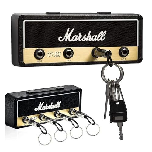 Porte-clés original Marshall avec design guitare emblématique, logo distinctif, cadeau parfait pour amateurs de musique et fans de rock'n'roll