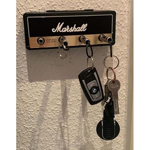 Porte-clés original Marshall avec design guitare emblématique, logo distinctif, cadeau parfait pour amateurs de musique et fans de rock'n'roll