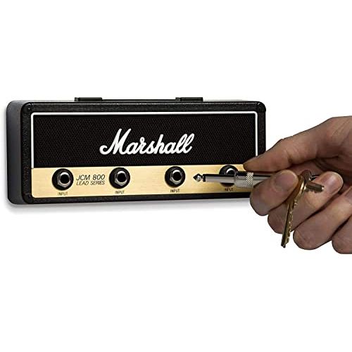 Porte-clés original Marshall avec design guitare emblématique, logo distinctif, cadeau parfait pour amateurs de musique et fans de rock'n'roll