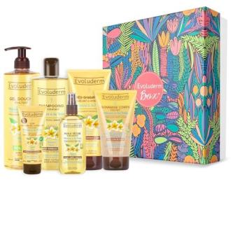 Coffret bain corps cheveux au Monoï