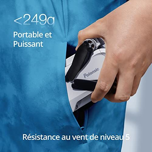 Drone GPS Potensic ATOM SE pliable avec caméra 12MP, stabilisation ShakeVanish, pour aventures et souvenirs.