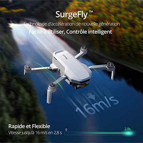 Drone GPS Potensic ATOM SE pliable avec caméra 12MP, stabilisation ShakeVanish, pour aventures et souvenirs.