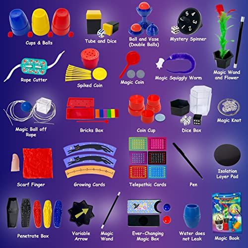 Kit de magie Heyzeibo 60 tours pour enfants 8-10 ans