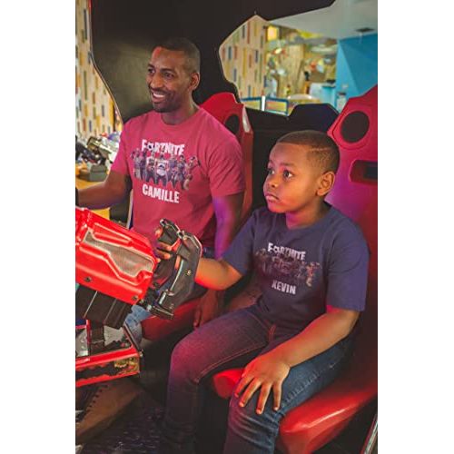 T-shirt personnalisé Fortnite pour enfants, cadeau idéal pour jeunes fans, design unique avec prénom ou message, mode et confort garanti.