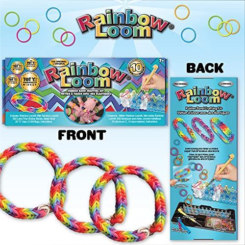 Kit Rainbow Loom pour création de bracelets élastiques colorés par enfants