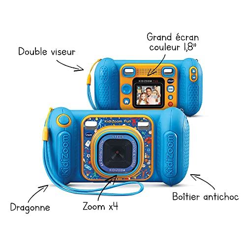 Appareil photo enfant Kidizoom VTech résistant avec jeux, créatif pour jeunes photographes de 5 à 8 ans
