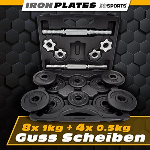 Kit de musculation des bras avec haltères et valise pour fitness et musculation en déplacement.