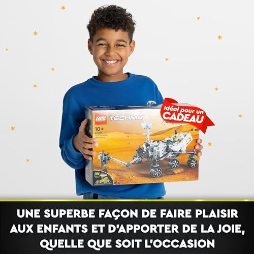 LEGO Technic NASA Mars Rover Perseverance, jouet éducatif pour enfants 10-14 ans, exploration spatiale, ingénierie, créativité, réalité augmentée, cadeau original.