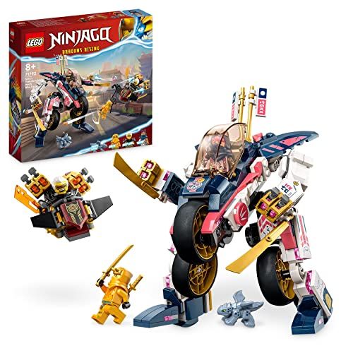 LEGO Ninjago Robot Bolide Transformable en moto ninja pour créativité enfantine