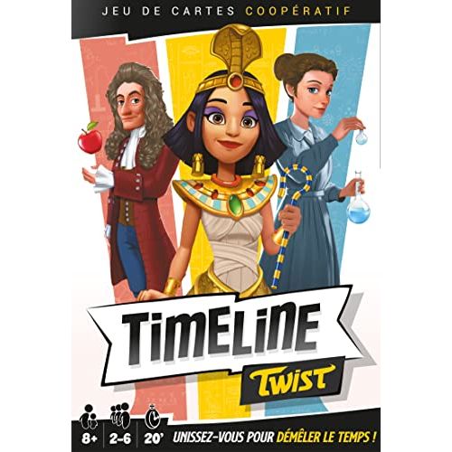 Boîte de jeu Timeline Twist d'Asmodee pour toute la famille