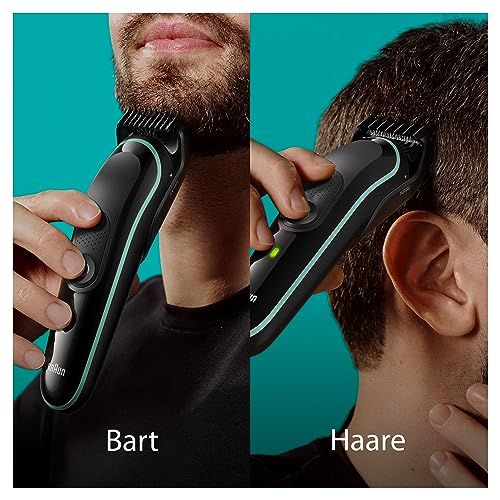 Tondeuse cheveux et barbe Braun 8-en-1, kit multifonction pour hommes, entretien facile, résultat précis, cadeau parfait pour prendre soin de soi.