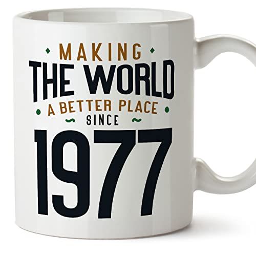Mug vintage 1977 Making the World a Better Place en céramique