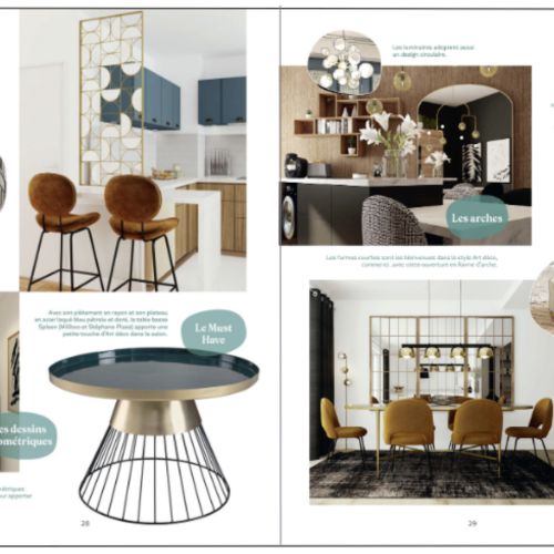 Guide de décoration intérieure 'Mon book déco' par Emmanuelle Rivassoux avec conseils et tendances.