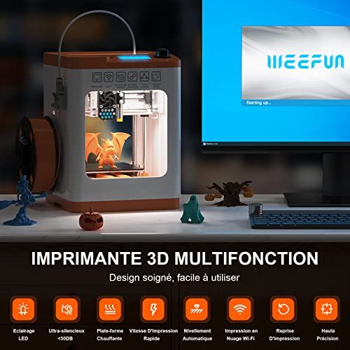 Imprimante 3D WEEFUN TINA2S pré-assemblée avec technologies avancées