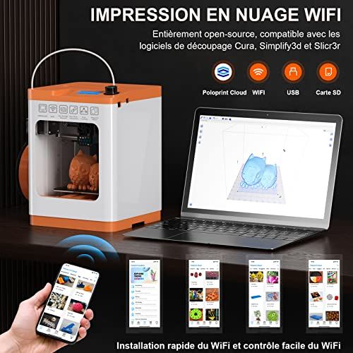 Imprimante 3D WEEFUN TINA2S pré-assemblée avec technologies avancées