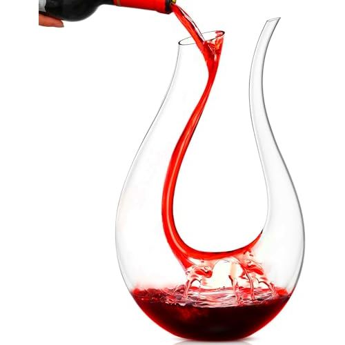 Carafe à décanter en forme de U, idée cadeau originale pour amateurs de vin