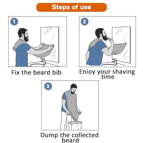 Le tablier de rasage de barbe 