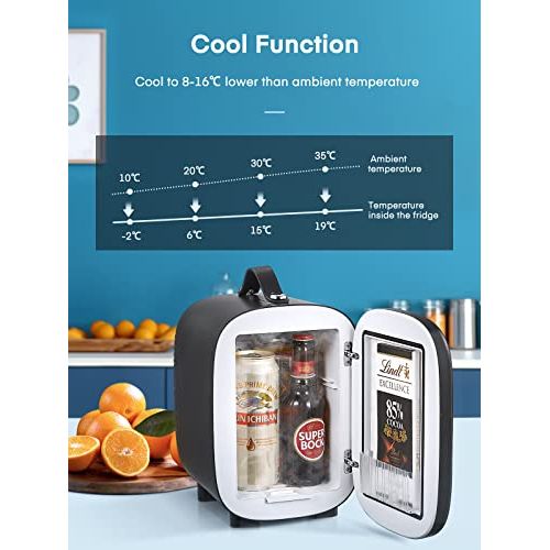 Mini frigo USB portable pour boissons, capacité 5L, alimentation polyvalente