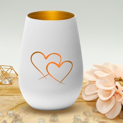 Photophore en verre personnalisé, gravé avec soin, design élégant, parfait pour cadeaux raffinés, artisanat français, illumine avec bougie chauffe-plat ou guirlande.