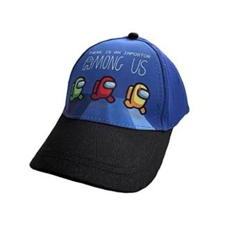 Casquette enfant Among Us avec motif coloré, coton 100%, parfaite pour fans du jeu vidéo, confort optimal et style tendance.