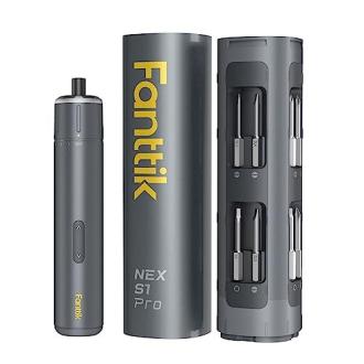 Tournevis électrique Fanttik avec 16 embouts, trois niveaux de couple, technologie avancée, pour bricolage précis et efficace, idée cadeau pour passionné de bricolage.