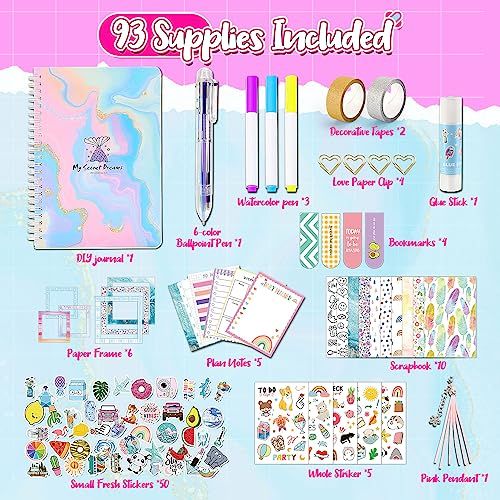 Kit de scrapbooking HappyKidsClub pour enfants avec accessoires créatifs et matériaux de qualité.