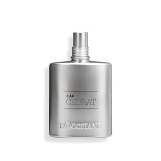 Eau de Toilette Cap Cédrat - Un parfum frais et boisé pour hommes modernes et aventureux, par L'Occitane. Idée cadeau élégante et inspirante.