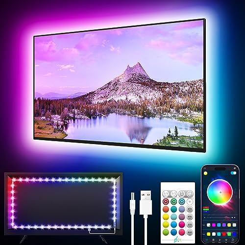 Kit rétroéclairage écran pour expérience immersive TV, 16 millions de couleurs, installation facile, idéal cadeau technologie, cinéma, jeux vidéo.