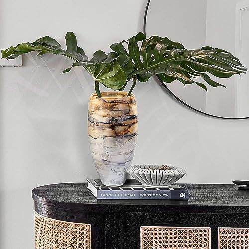 Vase en verre couleur sable soufflé à la bouche Terroso