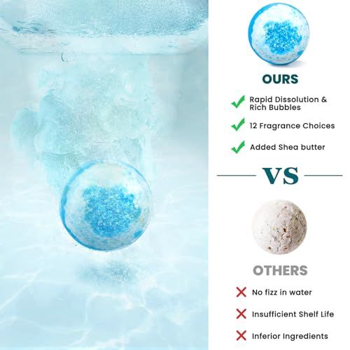 Coffret de bombes de bain parfumées pour relaxation et bien-être